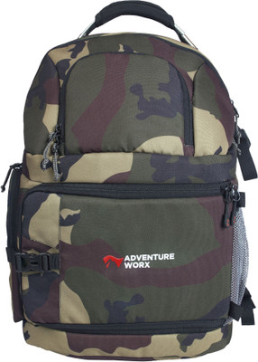 Adventure Worx Bild LP DSLR SLR Camera Lens Camera / Laptop shoulder Backpack with AerWireT  Camera Bag(camouflage)