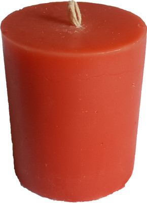 

aakaar21 highly scented big round wax red coloured candle with bright light and longer lastic -8/7cm Candle(Red, Pack of 1)