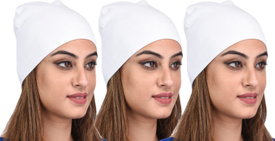 69GAL Solid Skull Cap Cap(Pack of 3)