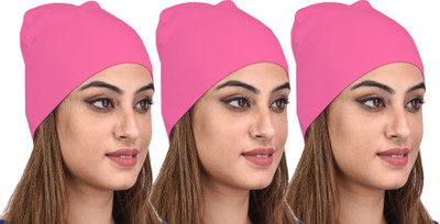 69GAL Solid Skull Cap Cap(Pack of 3)