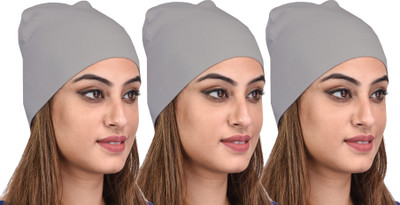 69GAL Solid Skull Cap Cap(Pack of 3)