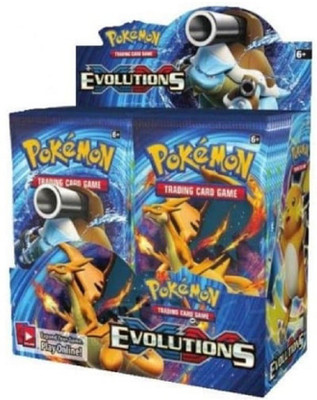 

AncientKart Pokemon New Evolutions Booster Box with Shinning cards(Multicolor)