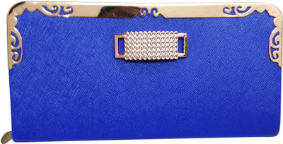 

Haryana Craft Casual Blue Clutch