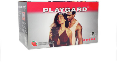 

Playgard MORE PLAY SUPERDOTTED STRAWBERRY 3'S (Pack of 10) Condom(Set of 10, 3S)