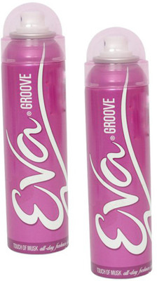 

EVA Groove Touch of Musk (Pack of 2) Deodorant Spray - For Women(125 ml, Pack of 2)