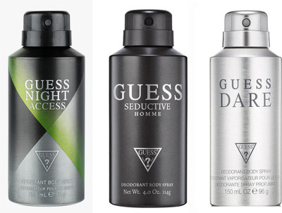 

Guess Seductive Homme & Dare Homme & Night Acess Deodorant Spray - For Men(450 ml, Pack of 3)