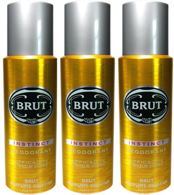 

Brut Instinct Body Spray - For Men(600 ml, Pack of 3)