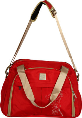 

MeeMee Multipurpose Diaper Bag With Bottle Warmer & Changing Mat (Red) Nursery Bag(Red)