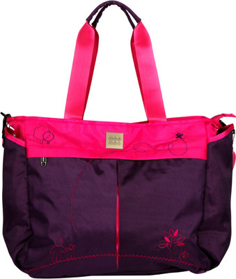 

MeeMee Multipurpose Diaper Bag With Bottle Warmer & Changing Mat (Purple) Nursery Bag(Purple)