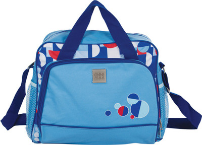 

MeeMee Multipurpose Diaper Bag With Bottle Warmer & Changing Mat (Blue) Nursery Bag(Blue)