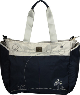 MeeMee Multipurpose Diaper Bag With Bottle Warmer & Changing Mat (Dark Blue) Nursery Bag(Dark Blue)