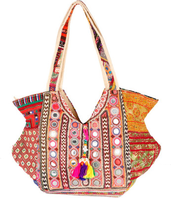 

Ethnic Rajasthan Hand-held Bag(Multicolor)