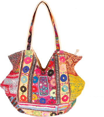

Ethnic Rajasthan Hand-held Bag(Multicolor)
