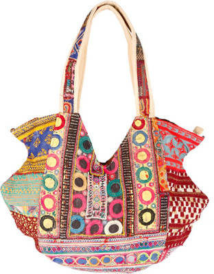

Ethnic Rajasthan Hand-held Bag(Multicolor)