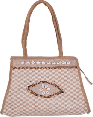 

Ethnic Rajasthan Hand-held Bag(Beige)