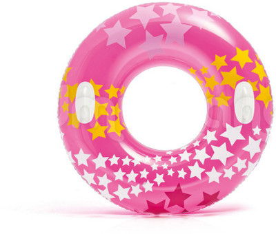 

Always Sporty STAR GAZE PINK TUBE WITH HANDLE. Inflatable Pool Accessory(Pink)