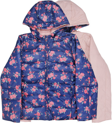 

United Colors of Benetton Full Sleeve Solid, Printed Baby Girls Jacket, 902