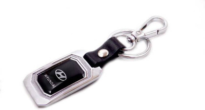 

Shubheksha Hyundai Logo Silver-Black Metallic Key Chain Key Chain