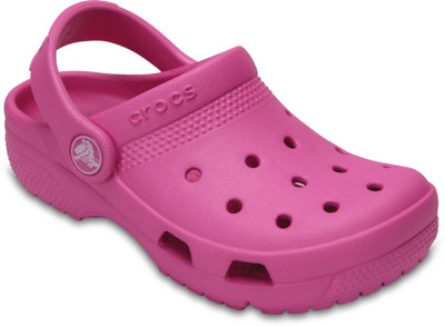 

Crocs Boys & Girls Sling Back Clogs(Pink, Party pink