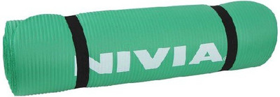 

Nivia Combo of Two, One Yoga Mat (Green) and One Hand Grip Multicolor 10 mm Yoga Mat