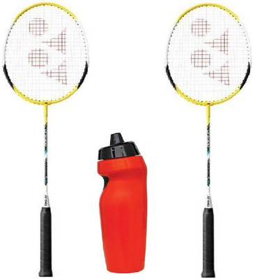 

Yonex Combo of Three, Two 'B-5000' Badminton Racquet (Cover 3/4) and one 'Radar' Sipper (Color On Availability)- Badminton Kit