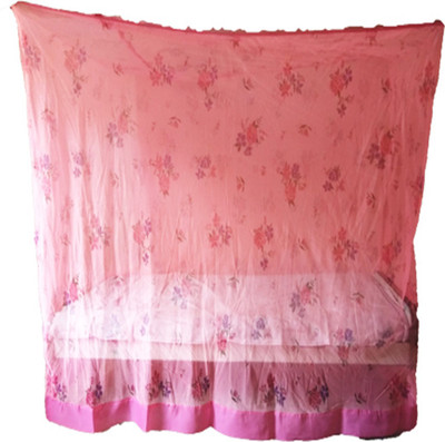 Neruti Enterprise Cotton Adults Queen size bed(7*7) Mosquito Net(Light pink)