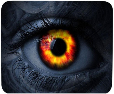 

GMX Mouse Pads for Laptop, PC Burning Eye print for office pc and home computer - S.No : 0324 Mousepad(Multicolor)