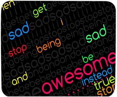 

GMX Mouse Pads for Laptop, computer Quote print for work with comfort - best mouse pads - S.No : 0316 Mousepad(Multicolor)