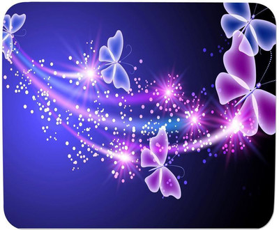 

GMX Mouse Pad for PC, Laptop Butterfly Pattern print for gaming pc, home, office - S.No : 0373 Mousepad(Multicolor)