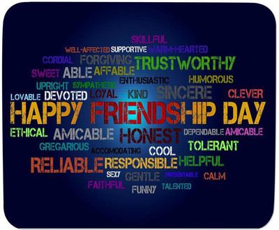 

GMX Mouse Pads for Computer, Laptop Friendship Thought print for gaming, work, comfortable mouse pad - S.No : 0235 Mousepad(Multicolor)