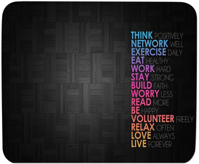 

GMX Mouse Pads for Computer, Laptop Innovative Quote print for gaming, work, comfortable mouse pad - S.No : 0355 Mousepad(Multicolor)