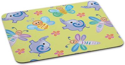 

100yellow Mouse pad | Butterfly Printed Mouse Pad Designer High Quality Anti Skid Mouse Pad For Desktop and Laptop Computer- Ideal For Kids Room Mousepad(Multicolor)