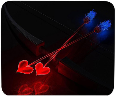 

GMX Mouse Pads for Computer, Laptop Love Bow print for pc, gaming & work - Cheap mouse pads - S.No : 0230 Mousepad(Multicolor)