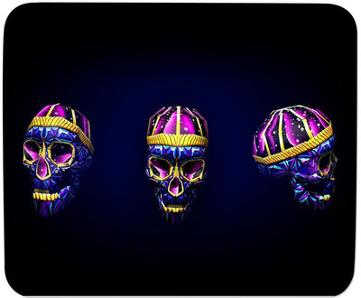 

GMX Mouse Pads for Laptop, computer Funky Skull print for work with comfort - best mouse pads - S.No : 0296 Mousepad(Multicolor)
