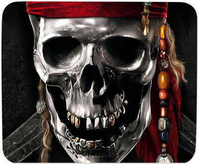 

GMX Mouse Pad for PC, Laptop Metallic Funky Skull print for gaming pc, home, office - S.No : 0303 Mousepad(Multicolor)