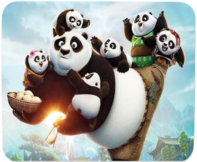 

GMX Mouse Pads for Computer, Laptop Panda Babies print for gaming, work, comfortable mouse pad - S.No : 0315 Mousepad(Multicolor)