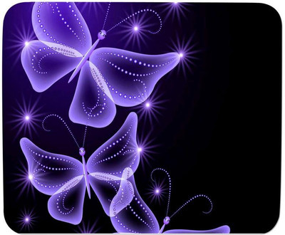 

GMX Mouse Pads for Laptop, PC Shiny Butterfly print for office pc and home computer - S.No : 0284 Mousepad(Multicolor)