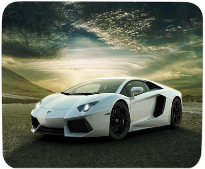 

GMX Cheap Mouse Pads for PC, Laptop White Lamboghini print for Daily use - mouse pads under 131 - S.No : 0318 Mousepad(Multicolor)