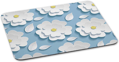 

100yellow Mouse pad | Flower Printed Mouse Pad | Designer High Quality Black Think Anti Skid Mouse Pad For Desktop and Laptop Computer- Pack Of 1 Mousepad(Multicolor)