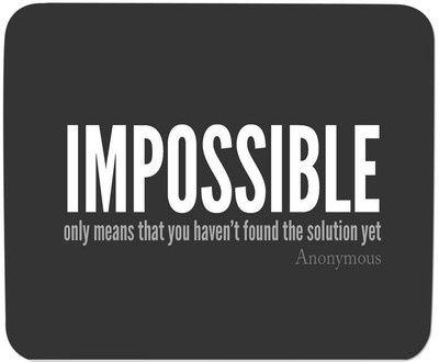 

GMX Mouse Pads for Laptop, computer Positive Thinking print for work with comfort - best mouse pads - S.No : 0346 Mousepad(Multicolor)