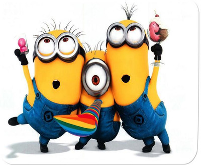 

GMX Cheap Mouse Pads for PC, Laptop Funky Minions print for Daily use - mouse pads under 125 - S.No : 0258 Mousepad(Multicolor)