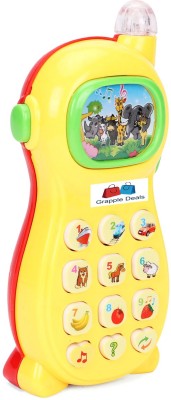 

GRAPPLE DEALS Learner Study System Mobile Phone With Eight Projection Picture For Kids.(YELLOW)(Yellow)