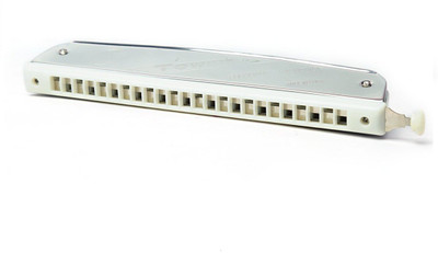 

Toyswala Mouth Organ/Harmonica Key-C With Scale change option(Silver)