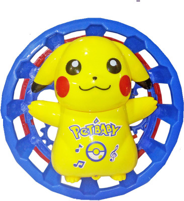 

TALKING GANESHA Pokemon Pikachu Musical toy with circling function, lights & sound for kids (multicolor)(Multicolor)