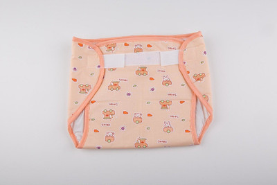 

Must Visit Reusable Washable Outside Cotton And Inside Plastic Material baby Nappy(Diaper, Orange