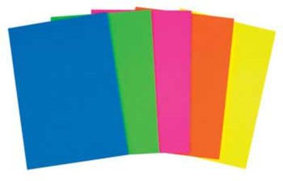 

Paraspapermart A3 Colour Paper Fluorescent colour 80 GSM Thickness Pack of 50 Sheets Unruled A3 Coloured Paper(Set of 10, Multicolor)