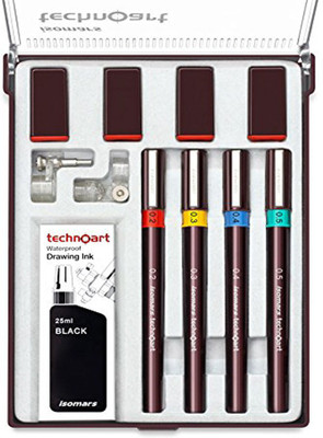

Isomars Technical Drawing Set of 4 Fineliner Pen(Pack of 4)