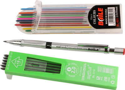 Kabeer Art Baile Mechanical Pencil With Lead Round Shaped Pencils(Set of 1, Multicolor) available at flipkart for Rs.135