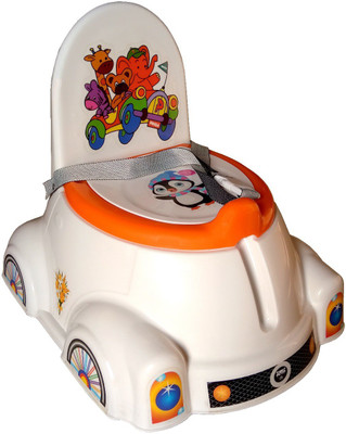 

Truphe Motto Potty Training Seat With Removable Bowl & Closable Cover Potty Seat(Orange)