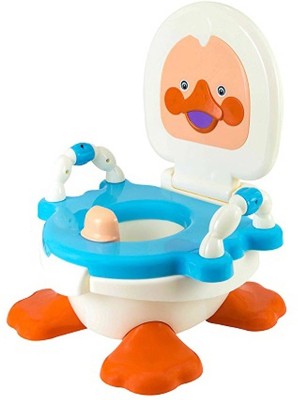 

Truphe Duck Potty Training Seat With Removable Bowl & Closable Cover - Blue Potty Seat(Blue)